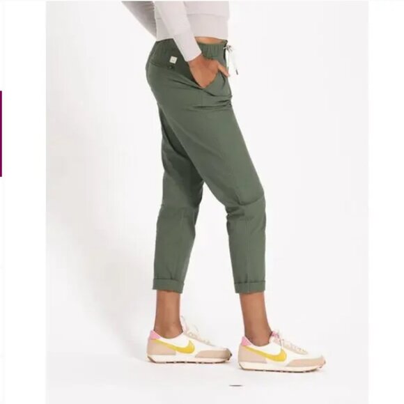 Vuori Womens Ripstop Pant Army Green Size M - Picture 2 of 8